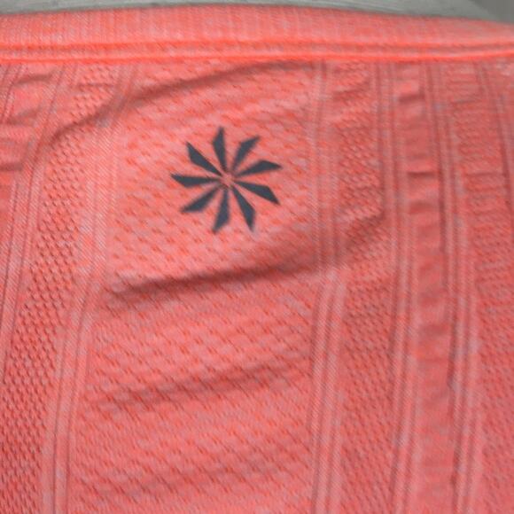 Athleta Neon Orange Racerback Athletic Knit  Tank large - Picture 7 of 7